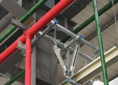 延平该抗震支架的整体式支吊架结构协调性好